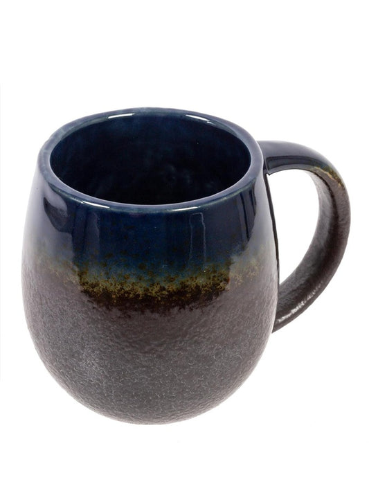 Reactive Glaze Ceramic Mug- Dark Blue