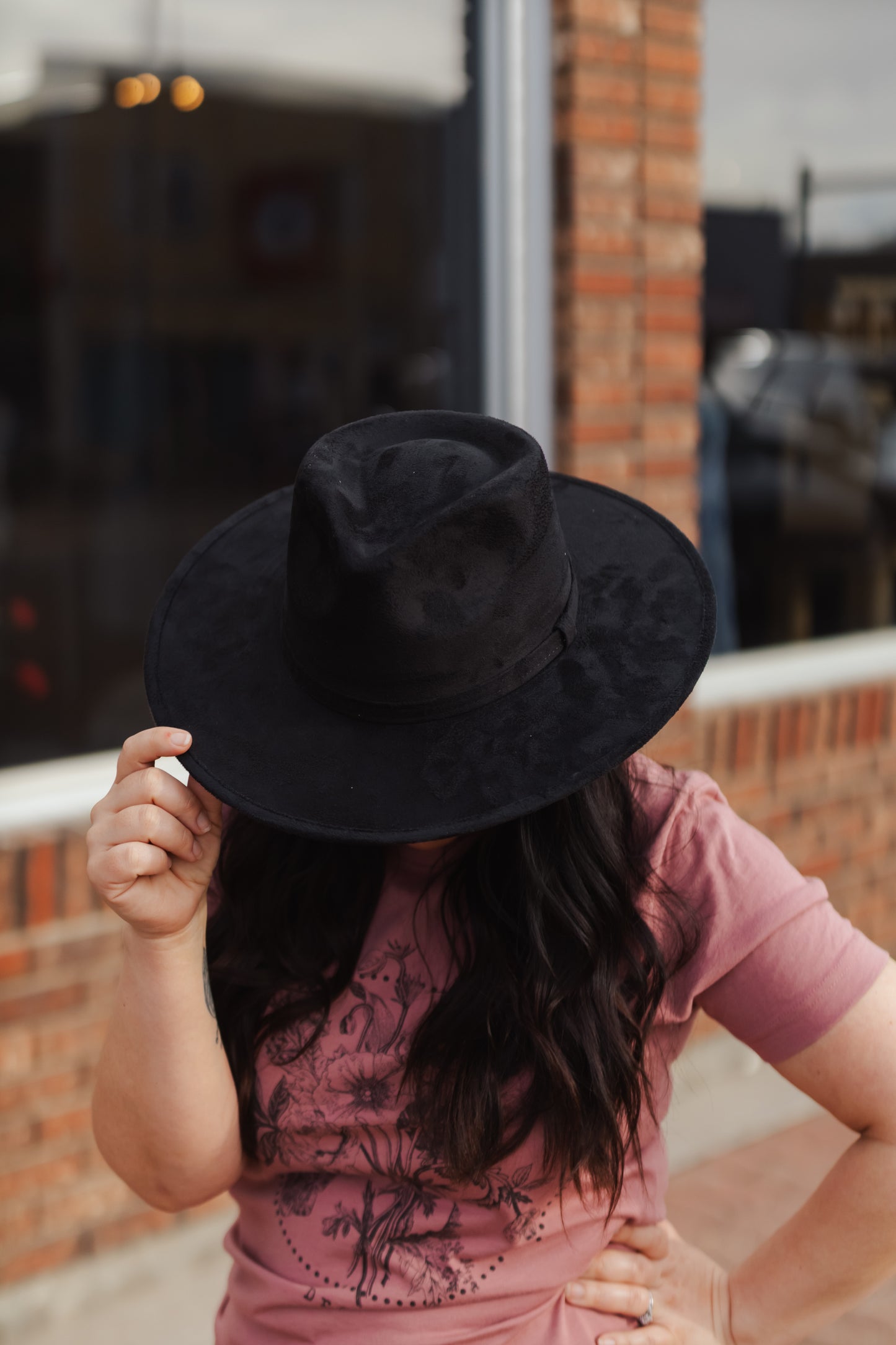 TMCC Vegan Suede Tear Drop - Black