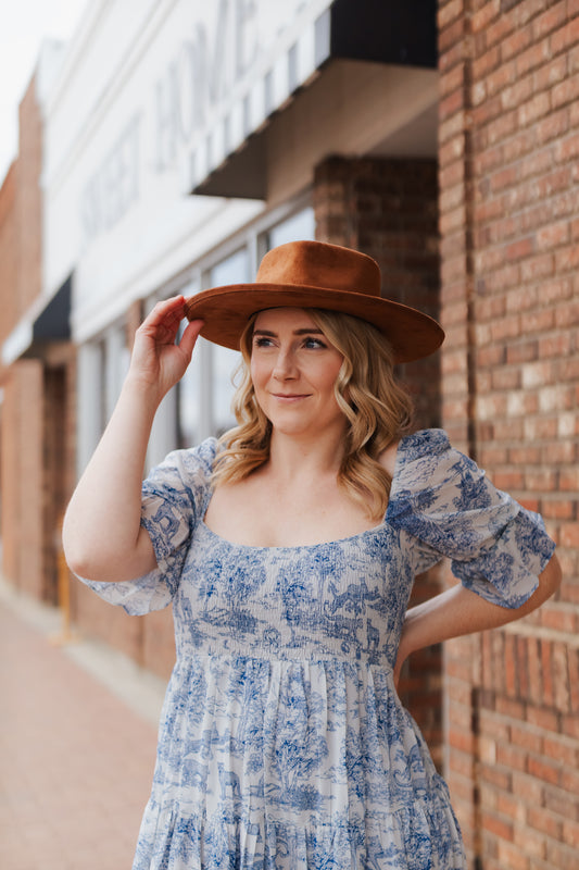 TMCC Vegan Suede Sweetheart Crown - Tobbaco