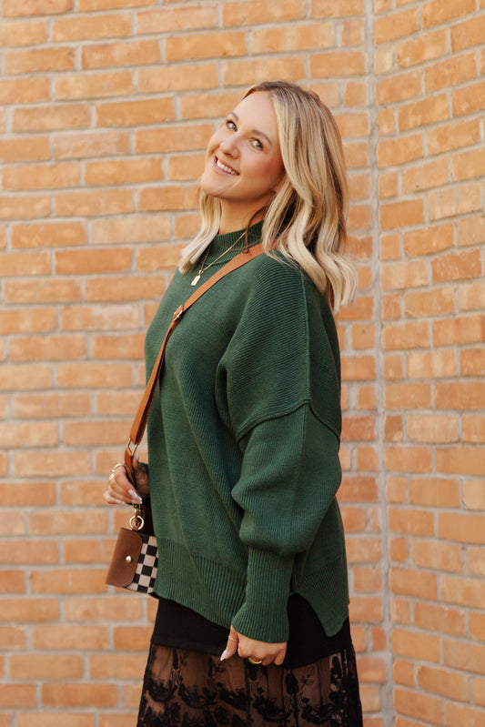 Blake Oversized Side Slit Sweater