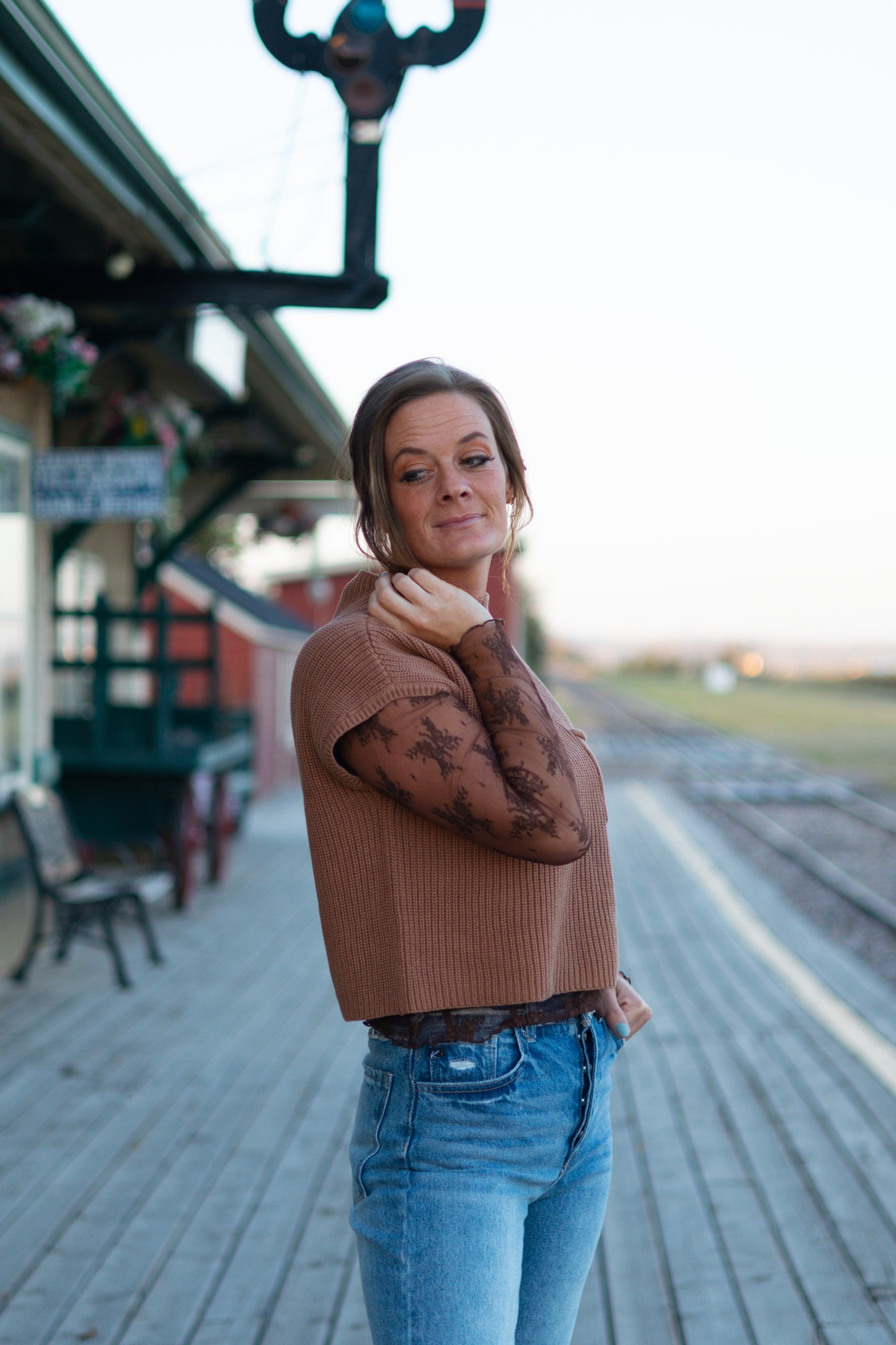 Mila Short Sleeve Cropped Sweater