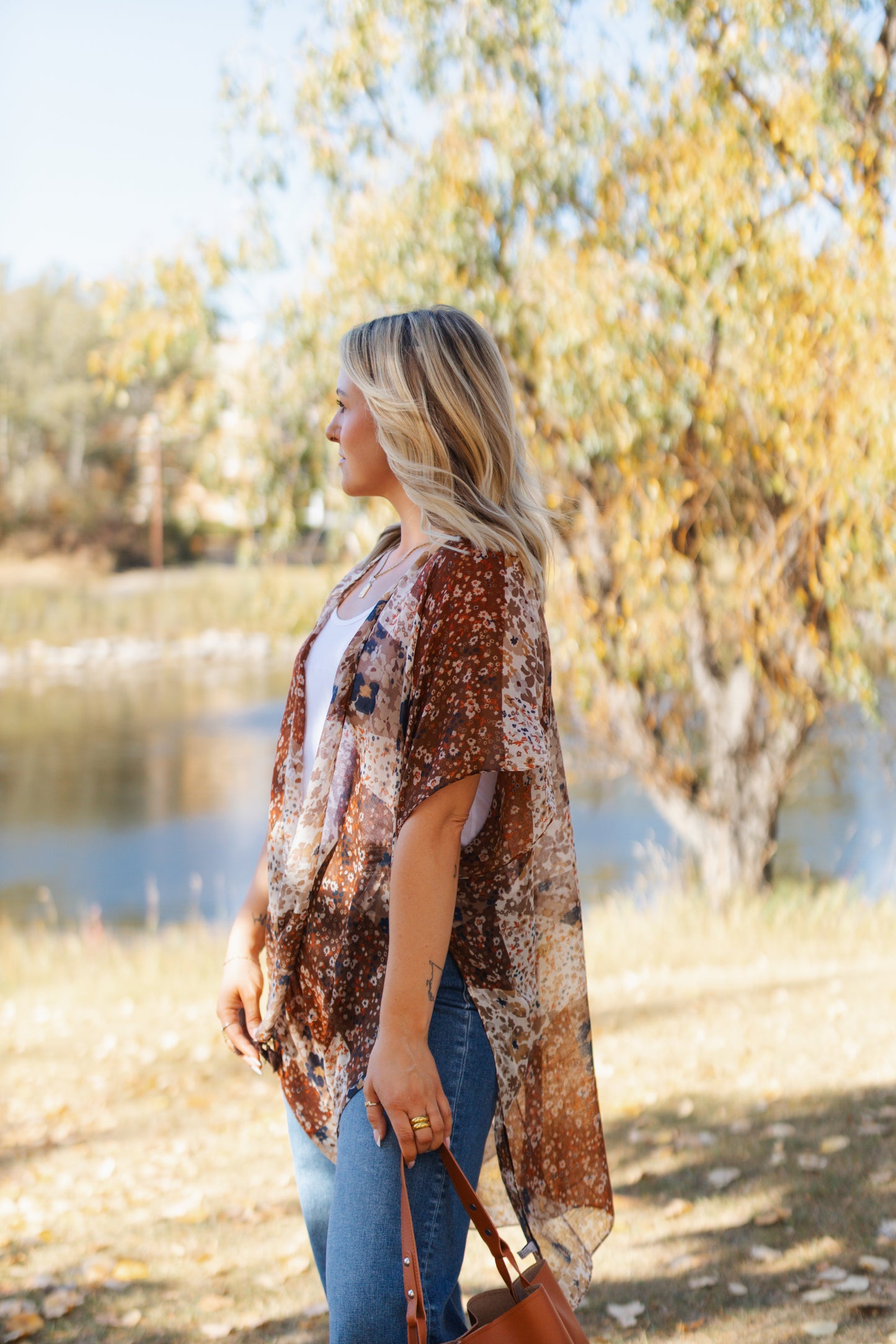 Callie Cowgirl Floral Kimono