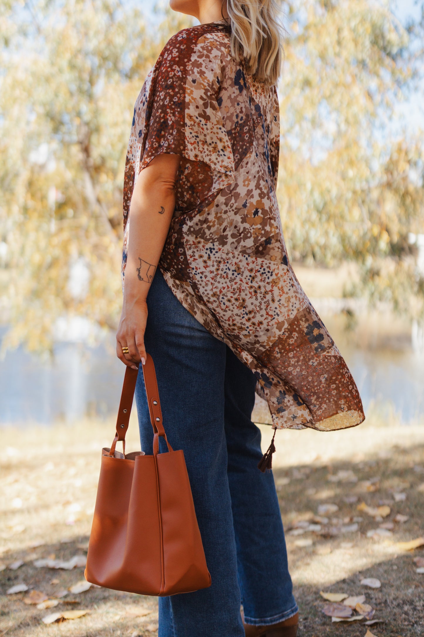 Callie Cowgirl Floral Kimono