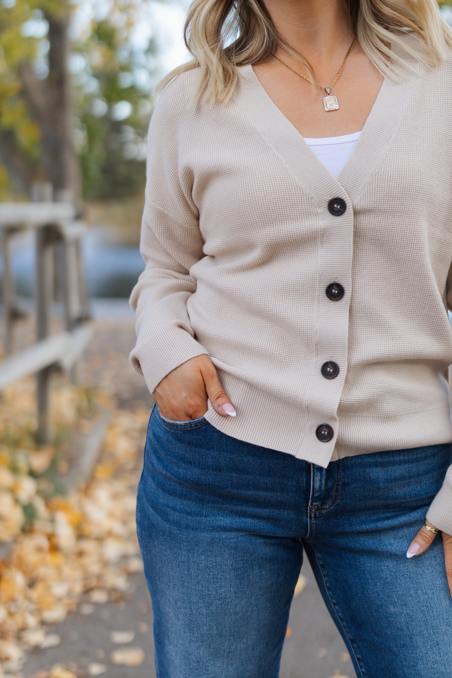 Danielle Cardigan- Sand Beige