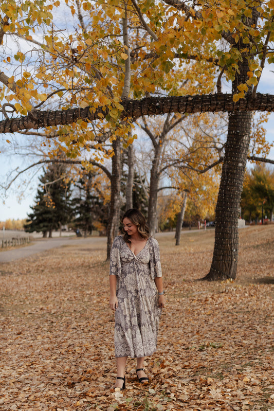 Jane Floral Twist Maxi Dress