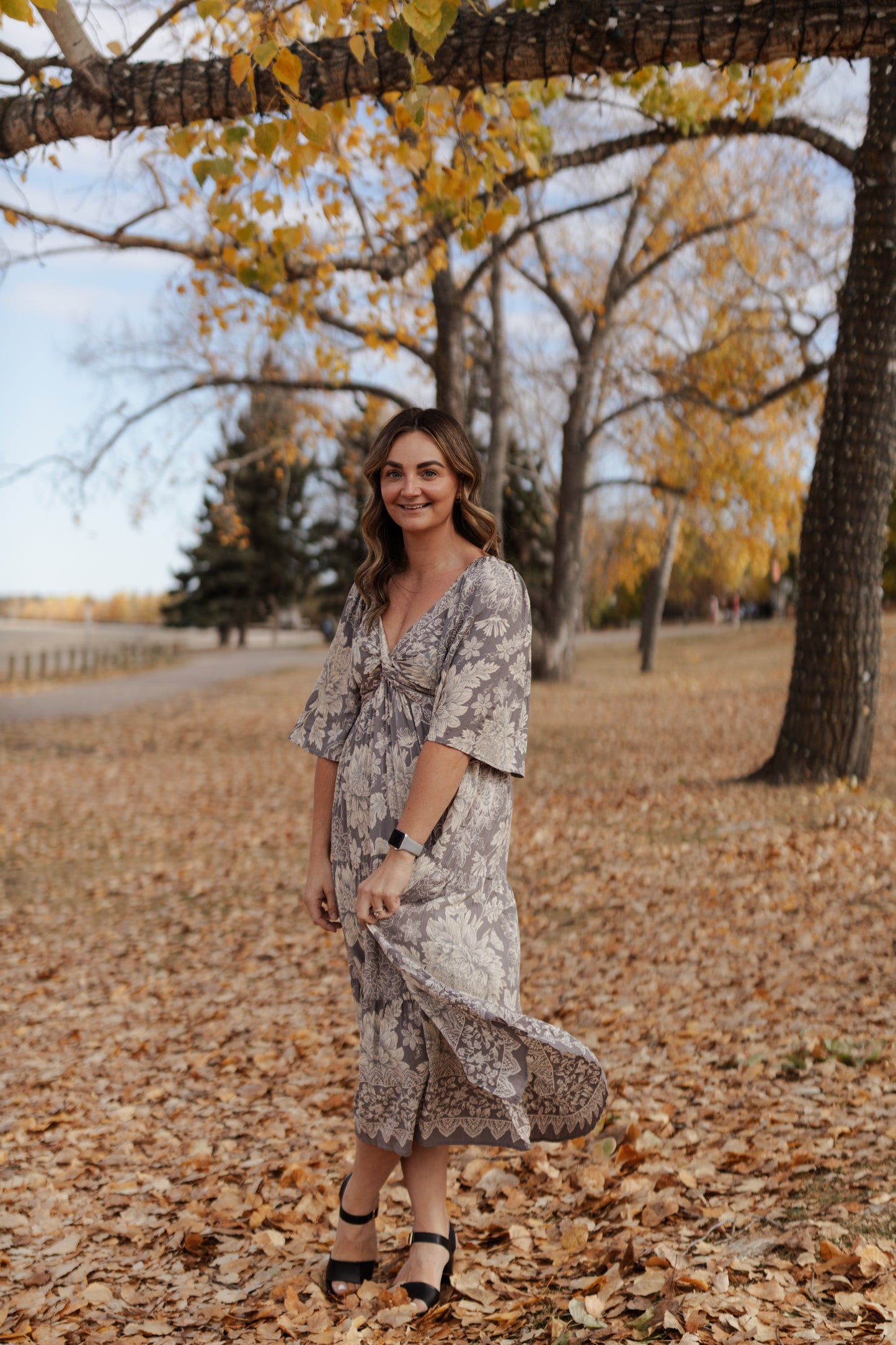 Jane Floral Twist Maxi Dress