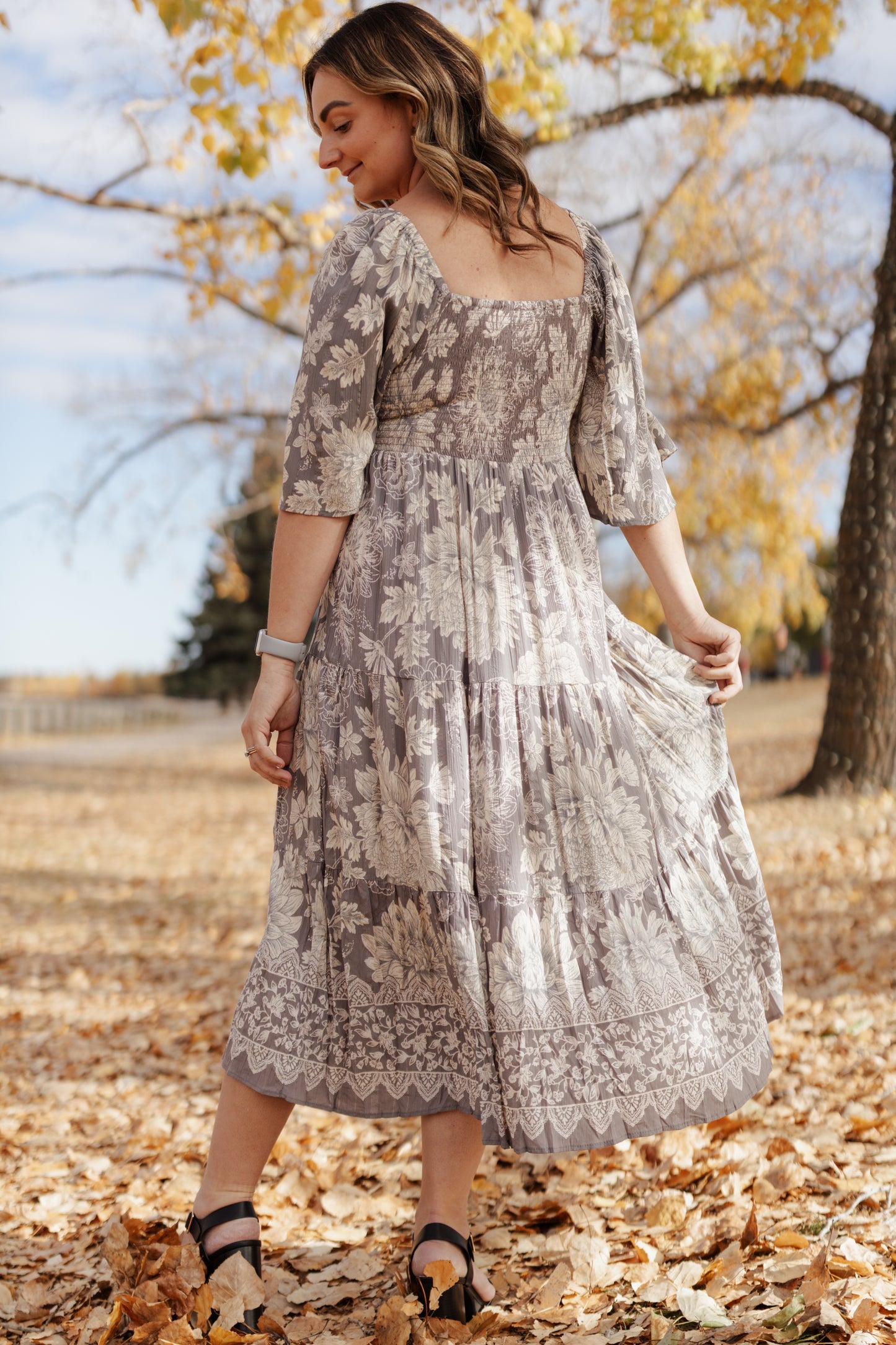 Jane Floral Twist Maxi Dress