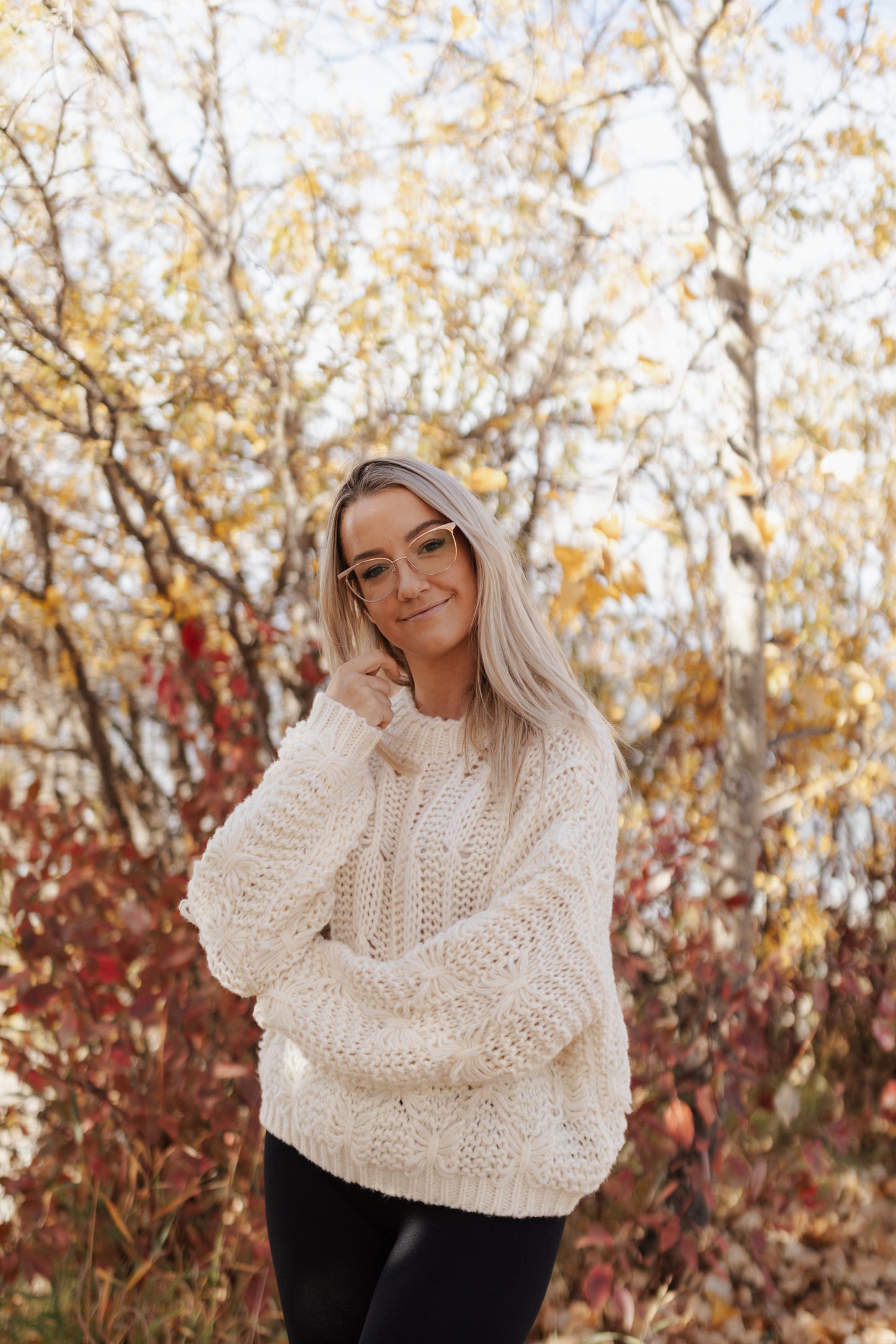 Paige Mock Neck Knit Sweater