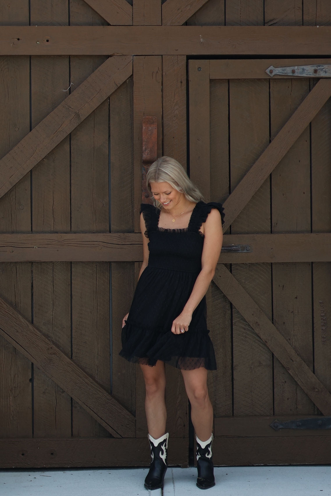 Maggie Smocked Mini Dress