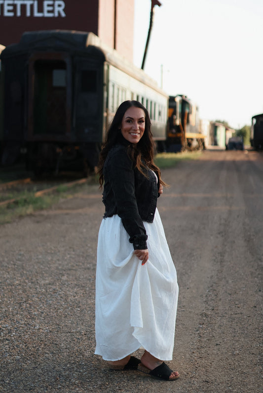 Halley Cropped Denim Jacket