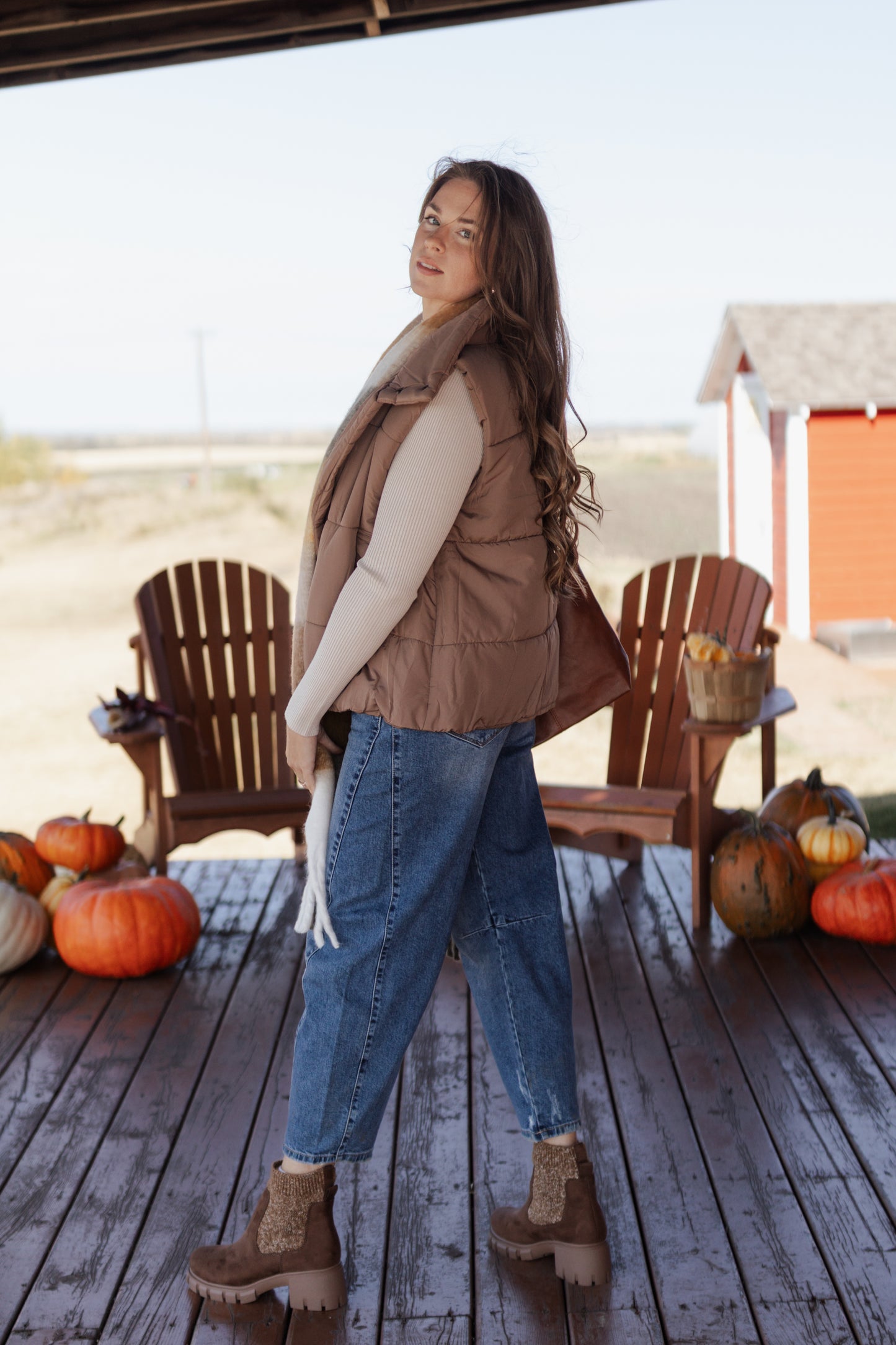 Mindy Puffer Vest - Mocha