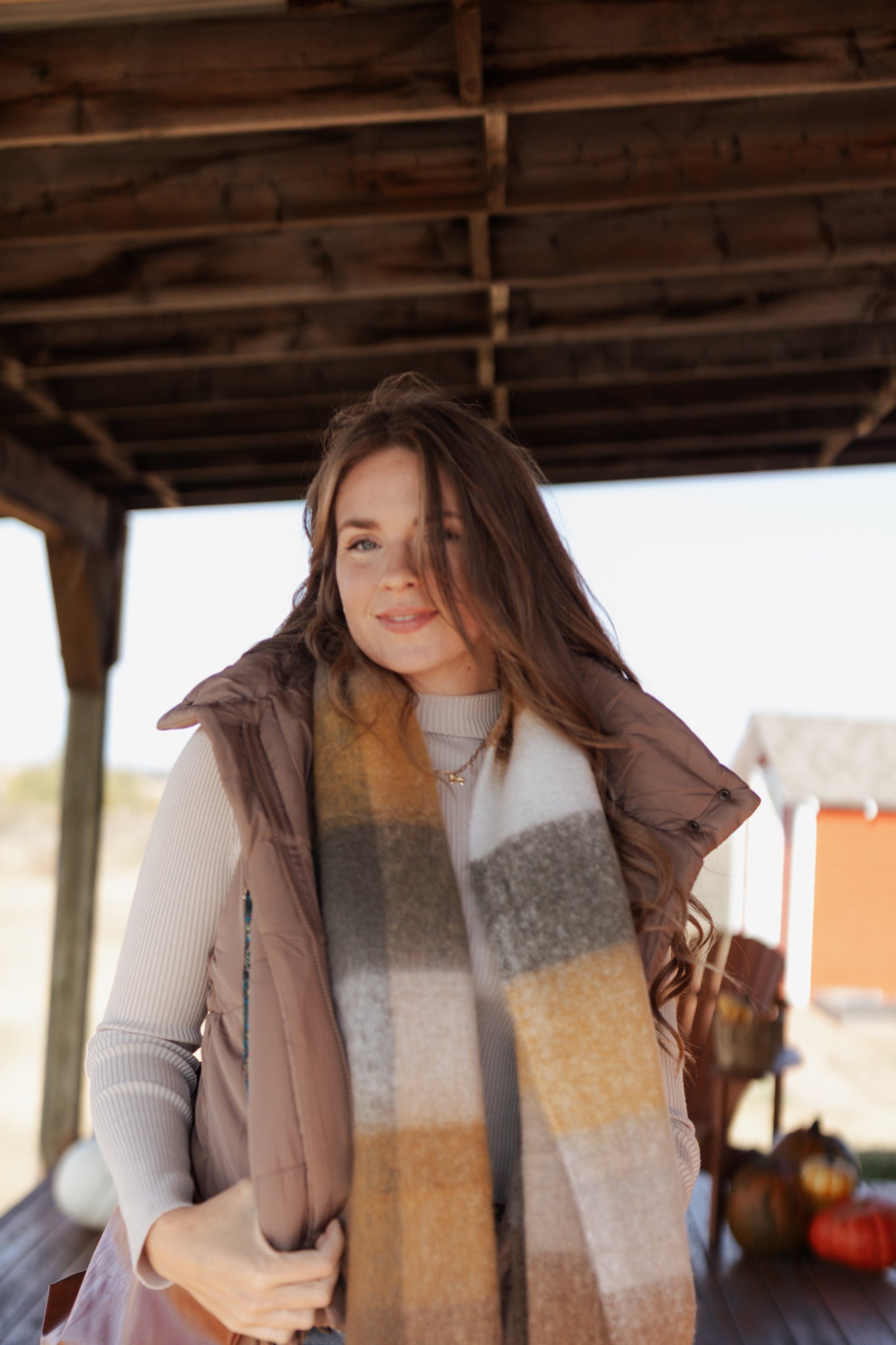 Cozy Oversized Fringe Scarf