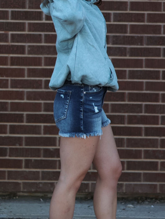 Ruth Denim Shorts- Dark