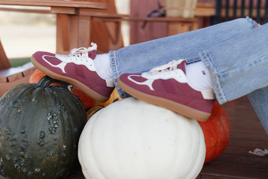 Lukas Suede Sneaker- Burgundy