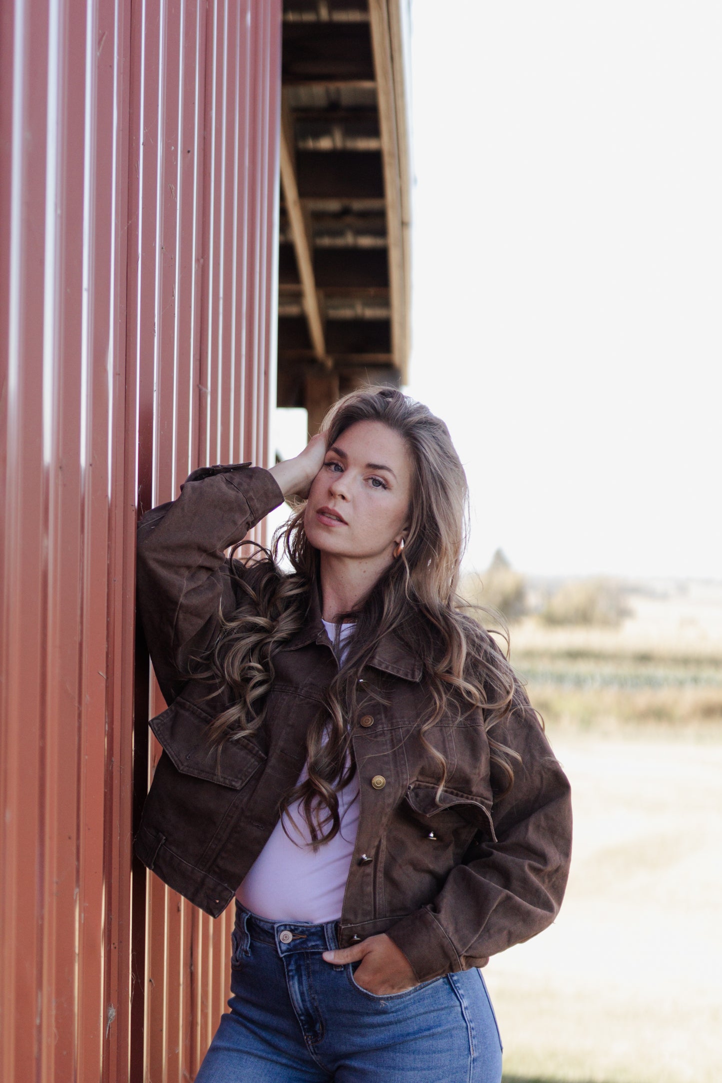 Ryleigh Cropped Cotton Jacket