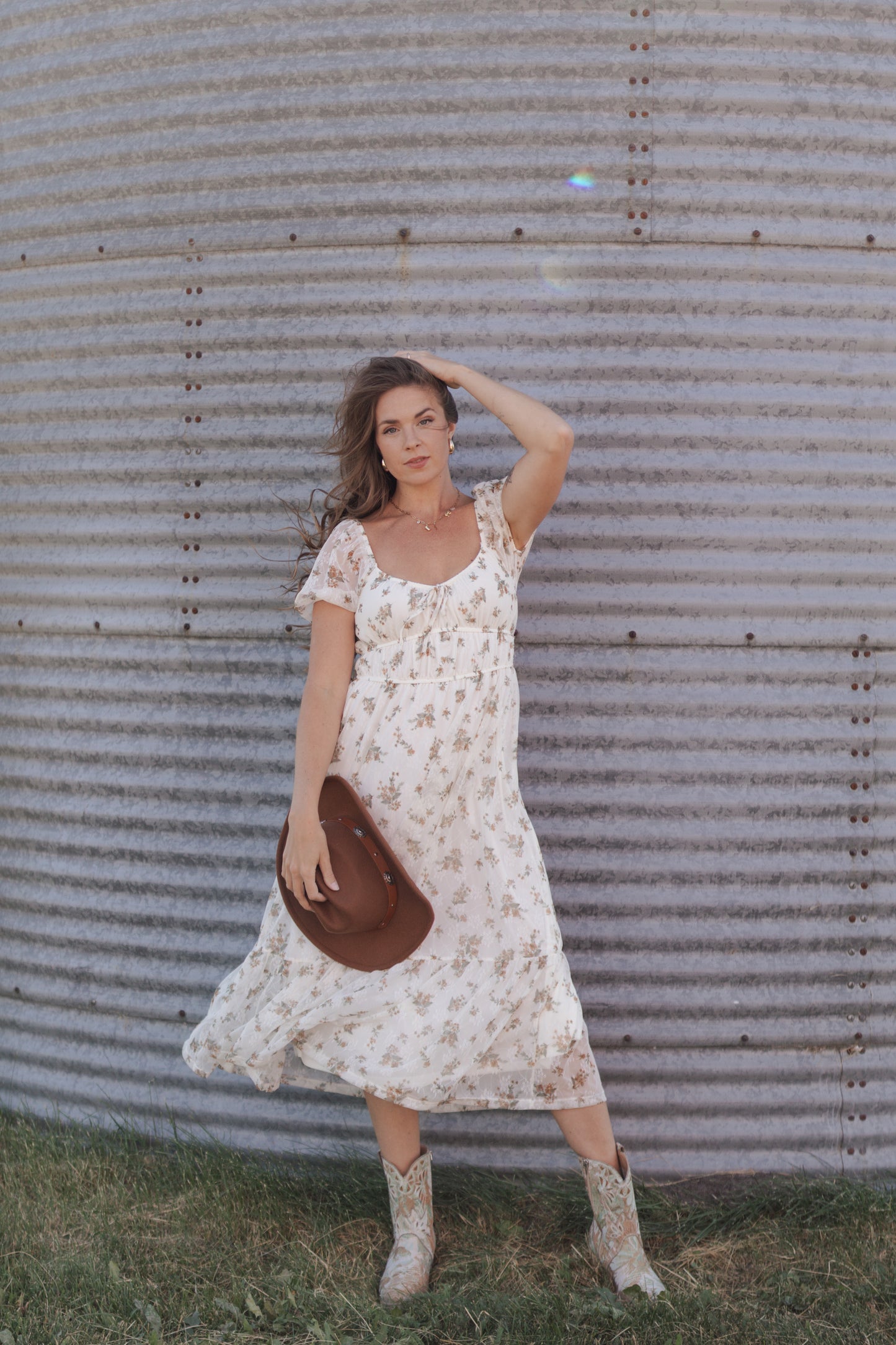 Rebecca Floral Puff Sleeve Dress