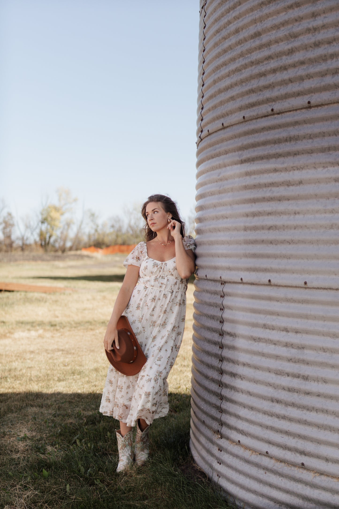 Rebecca Floral Puff Sleeve Dress