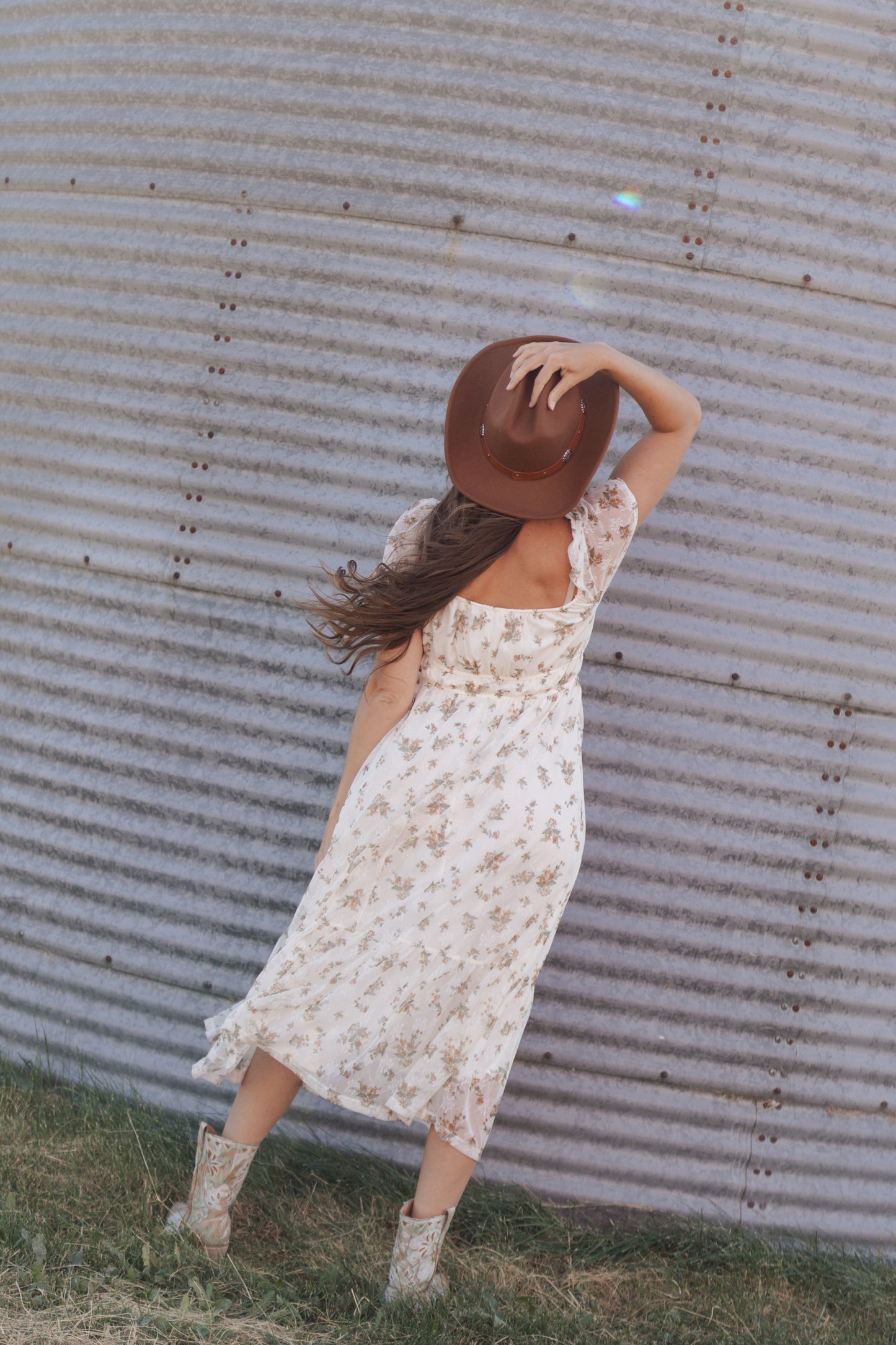 Rebecca Floral Puff Sleeve Dress