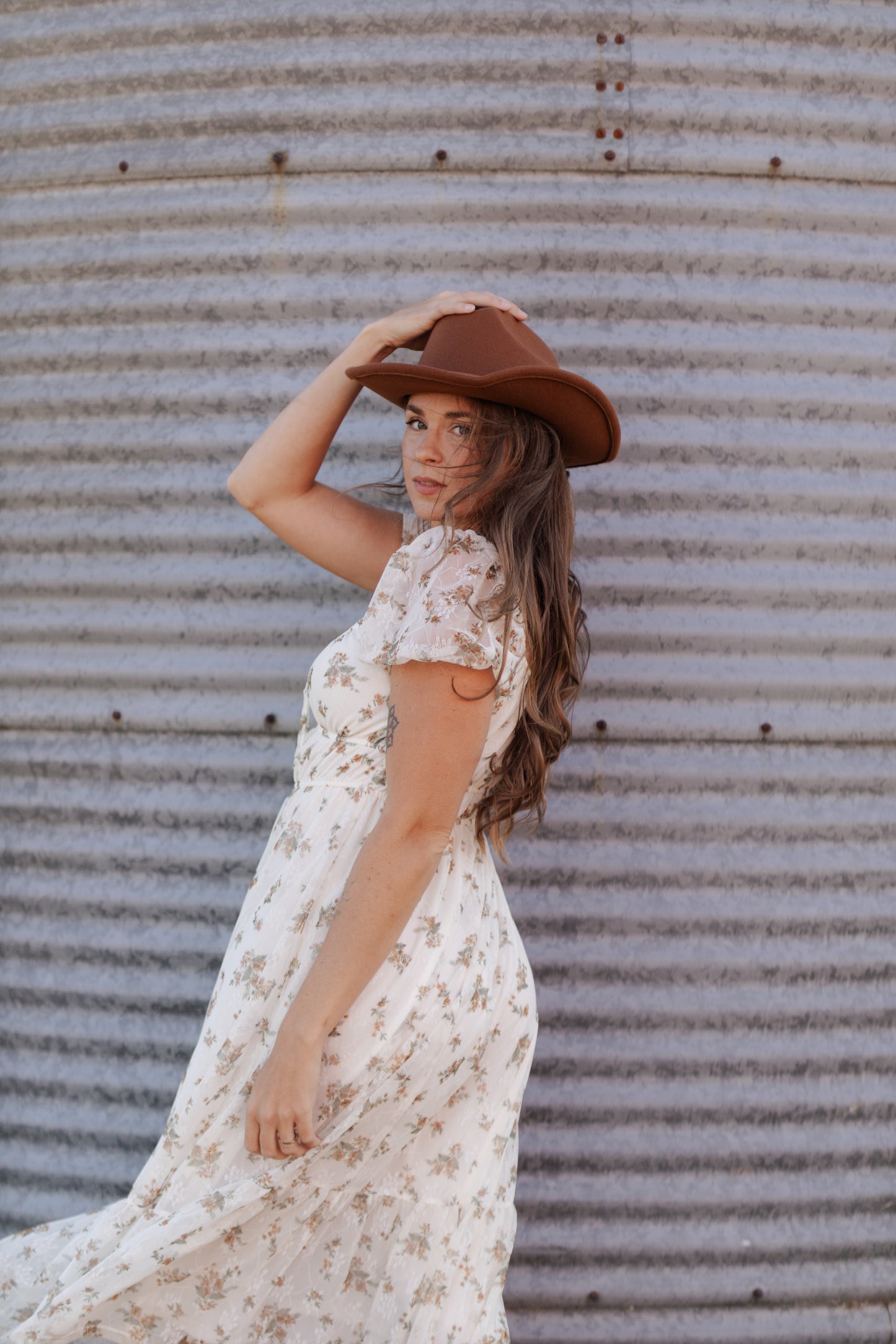 Rebecca Floral Puff Sleeve Dress