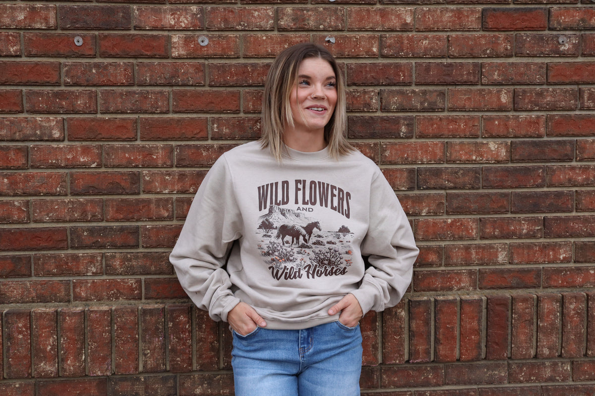 Wild Flowers & Wild Horses Vintage