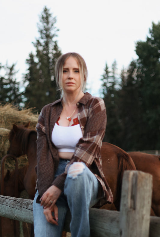 Jesse Color Block Button Down