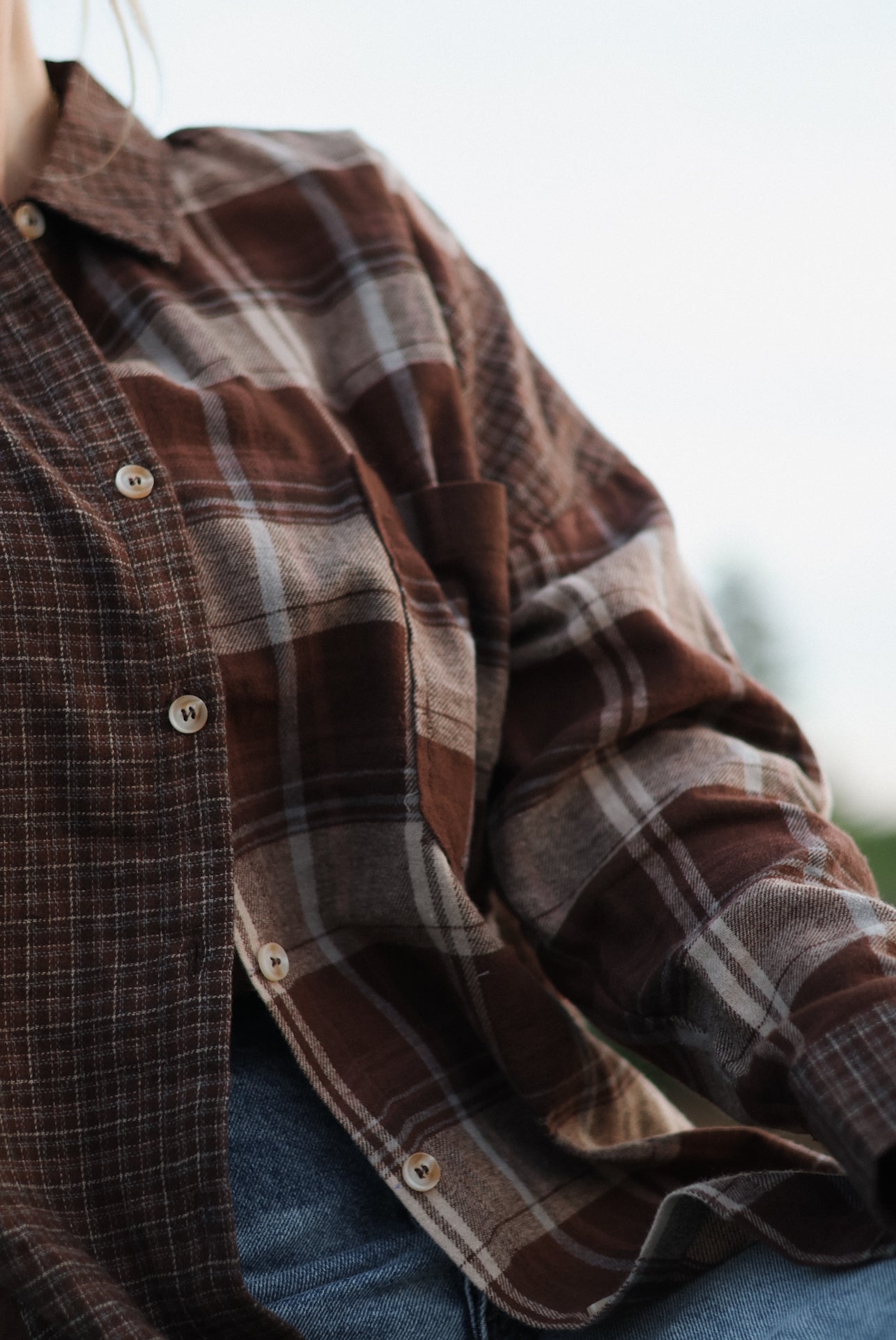 Jesse Color Block Button Down