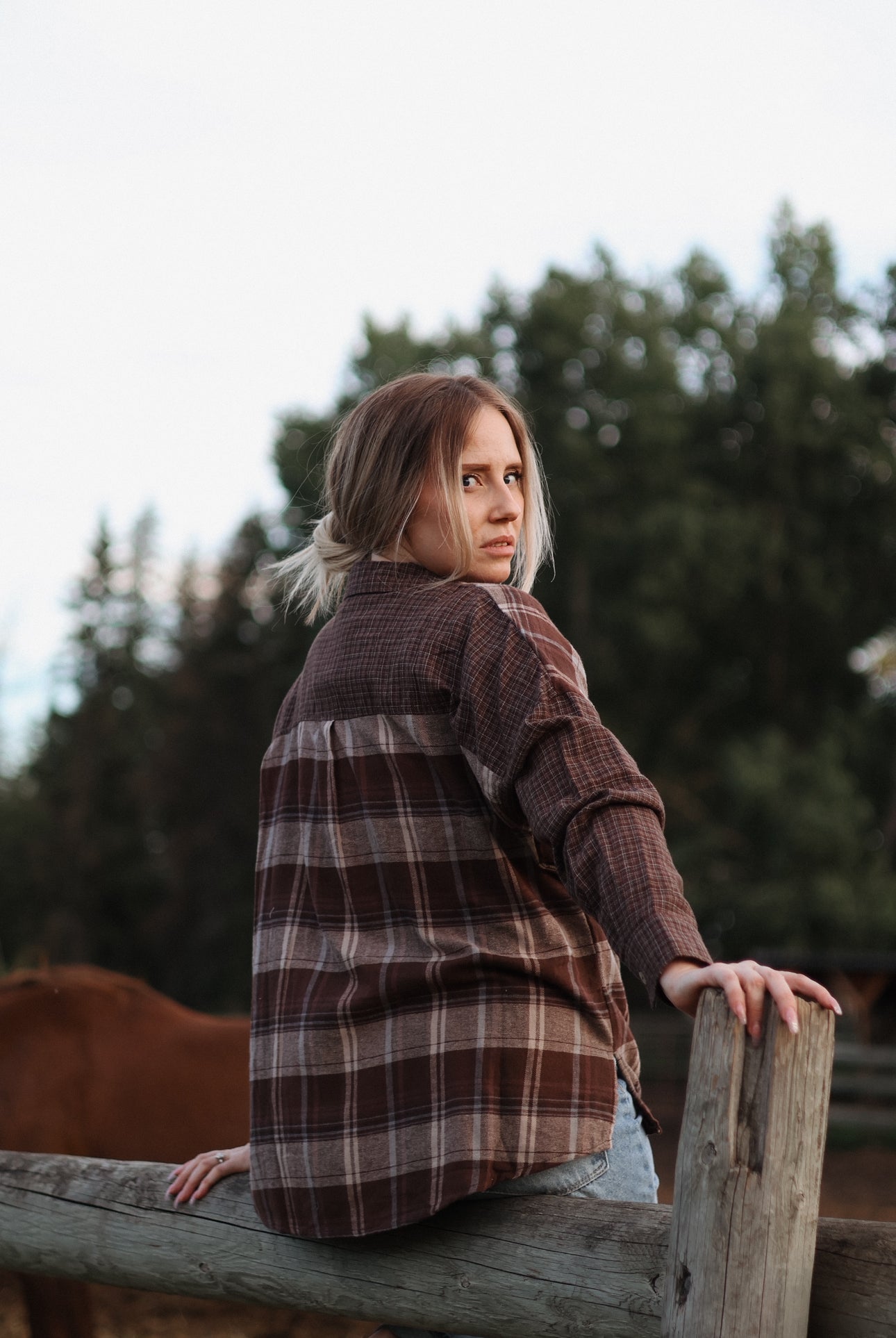 Jesse Color Block Button Down