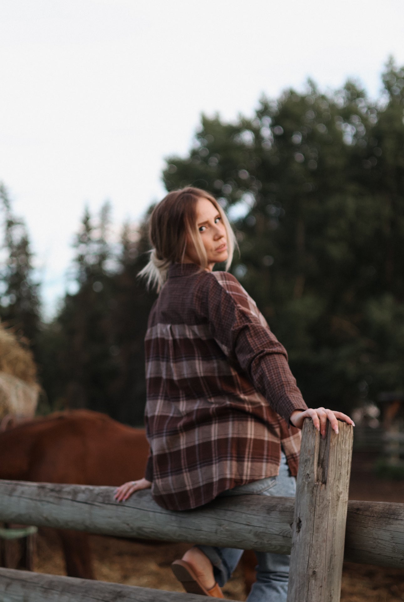 Jesse Color Block Button Down