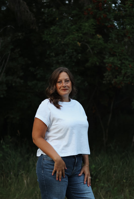 Anna Round Neck Relaxed Tee