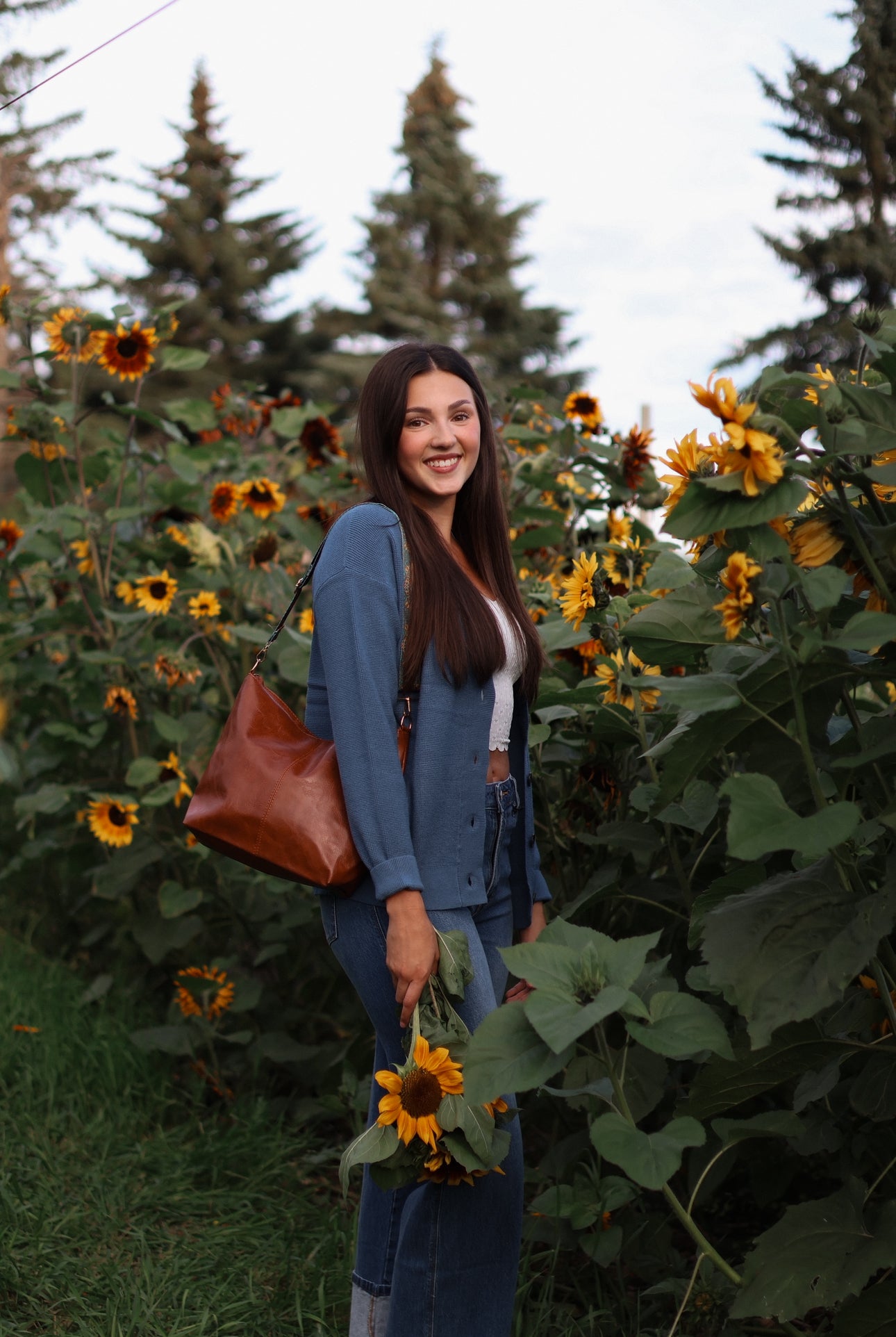 Danielle Cardigan- Dusty Blue