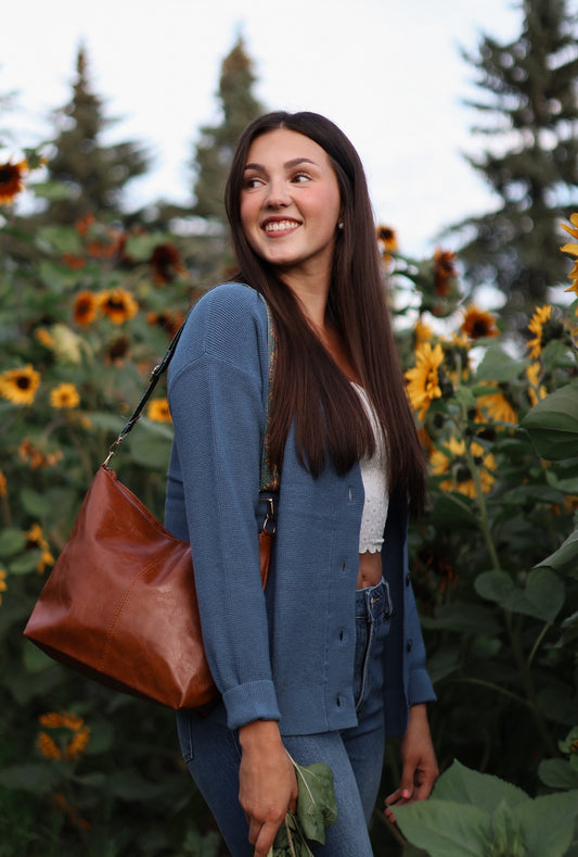 Danielle Cardigan- Dusty Blue