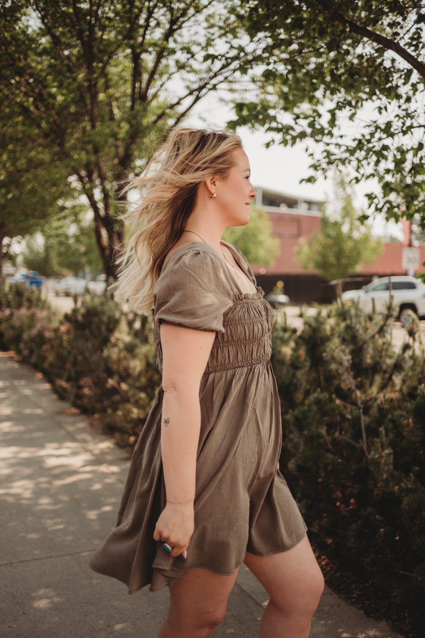 Tamsen Washed Short Sleeve Mini Dress