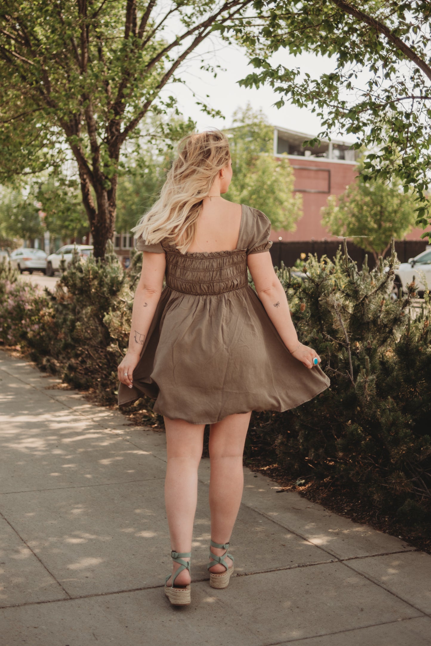 Tamsen Washed Short Sleeve Mini Dress