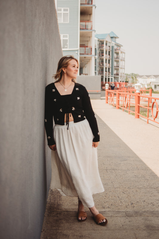 Nala Crinkle Midi Skirt