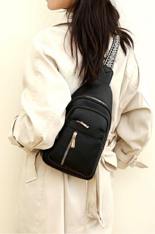 Tammy Crossbody Sling Bag - Black