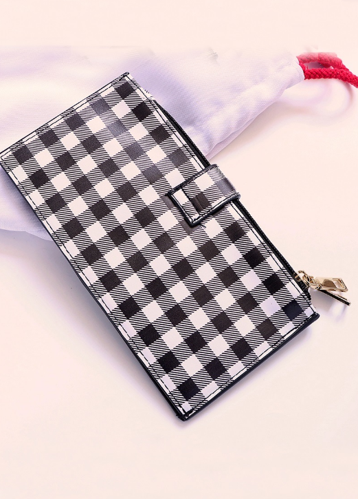 Gingham Multi Holder Wallet