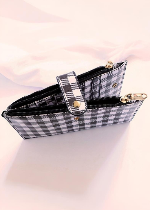 Gingham Multi Holder Wallet
