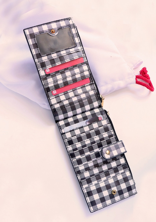 Gingham Multi Holder Wallet