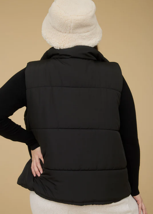 +Mindy Puffer Vest - Black
