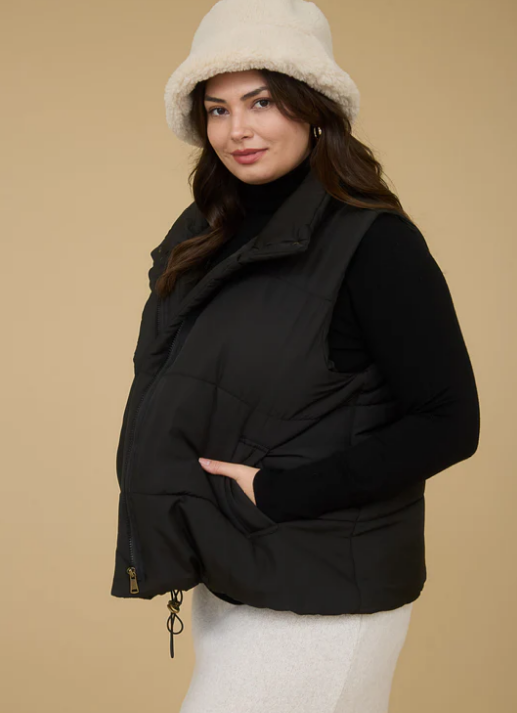 +Mindy Puffer Vest - Black