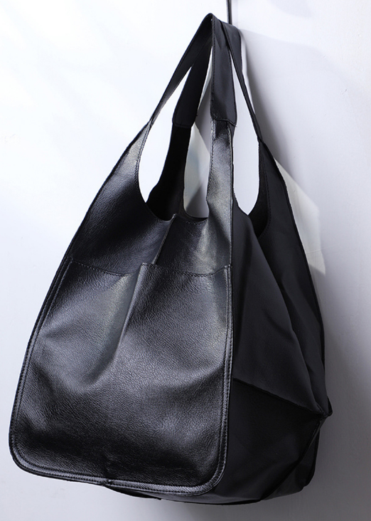 Hemsworth Vegan Leather Bag- Black