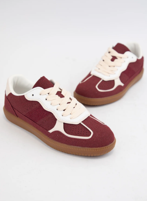 Lukas Suede Sneaker- Burgundy