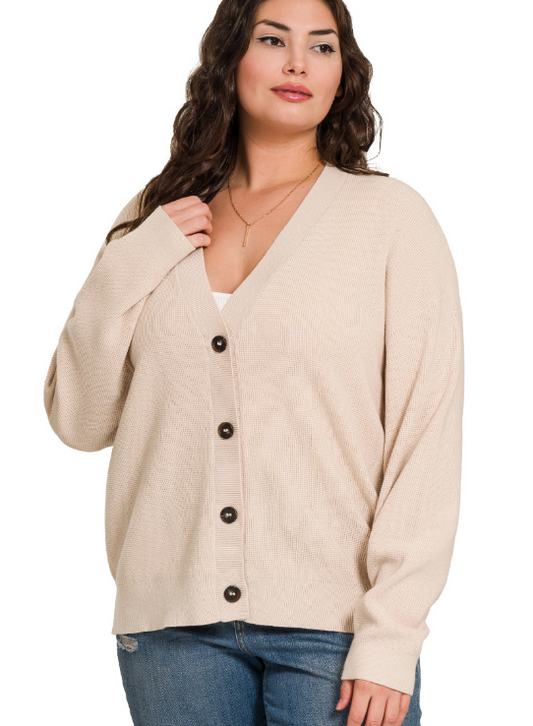 + Danielle Cardigan- Sand Beige