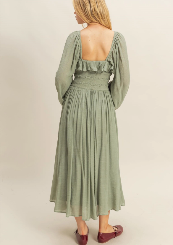 Maggie Smocked Puff Sleeve Dress