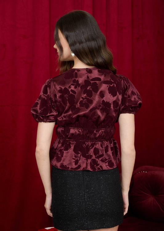 Sally Velvet Tie Top