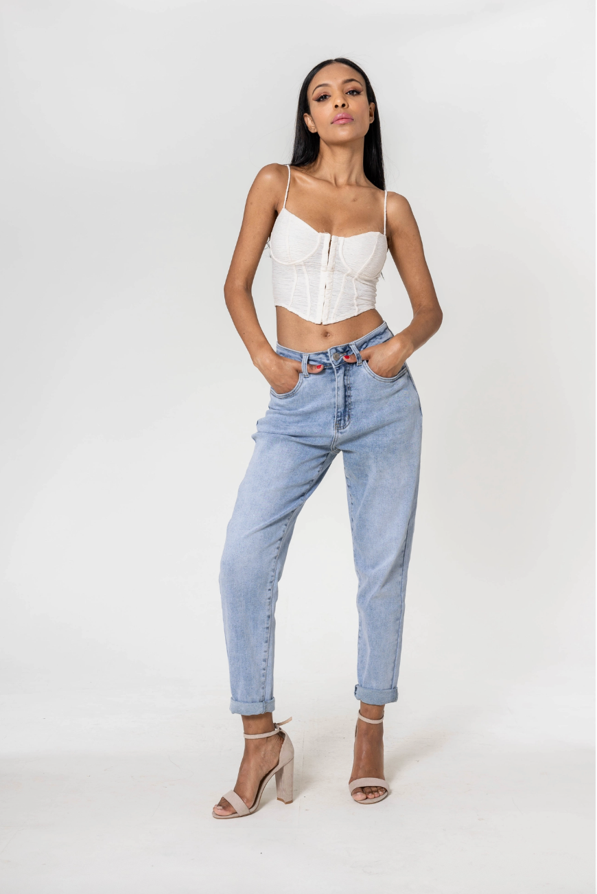 Annie Light Blue Boyfriend Jean