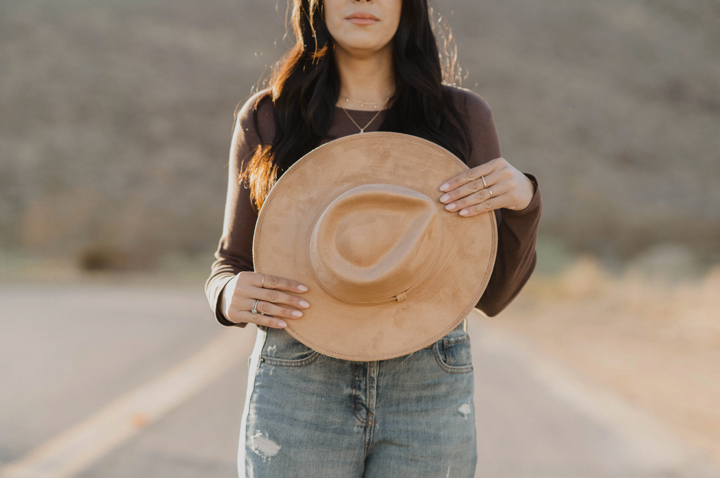 TMCC Vegan Suede Tear Drop - Nude