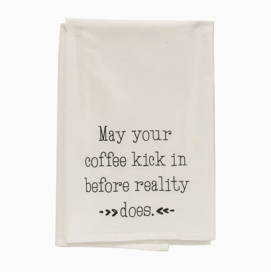 May Your Coffee Tea Towel