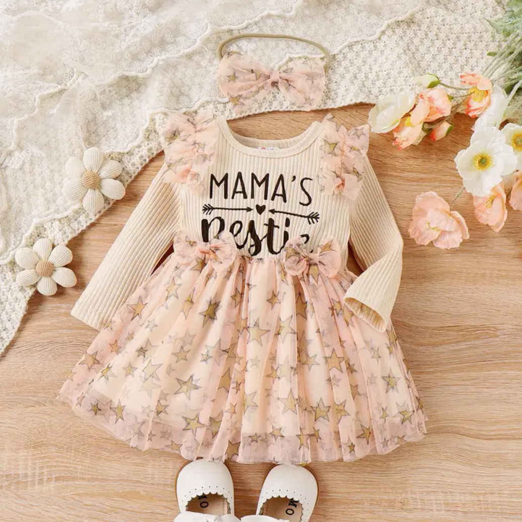 Mamas Bestie Star Tulle Dress