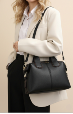Daily Crossbody Tote Handbag - Black